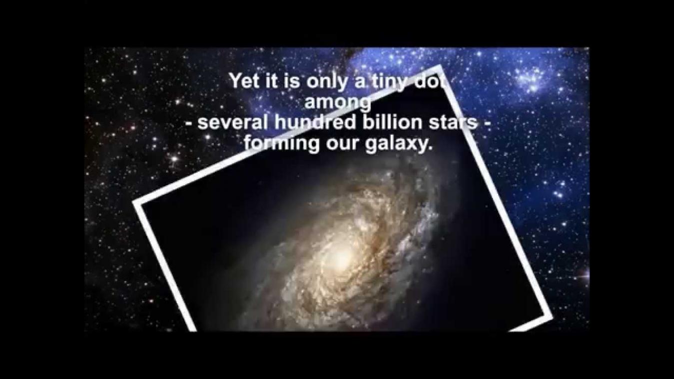 Zo klein is onze planeet