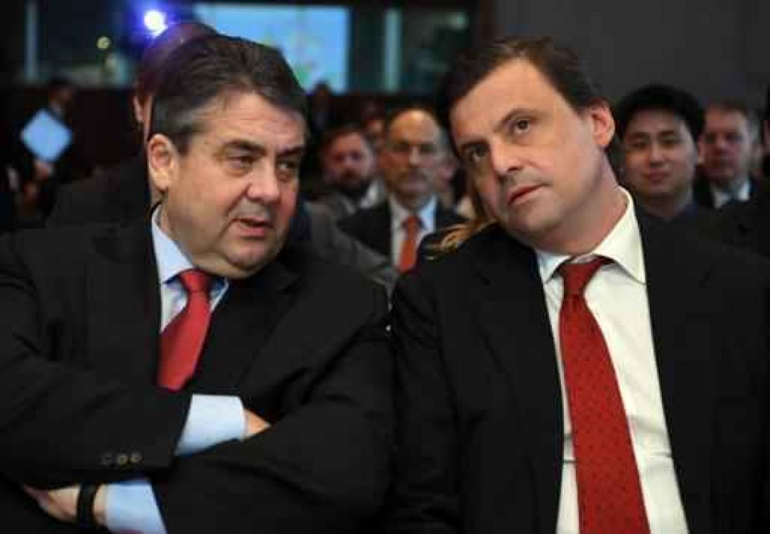 SPD-voorzitter Gabriel neemt het niet op tegen Merkel in verkiezingen