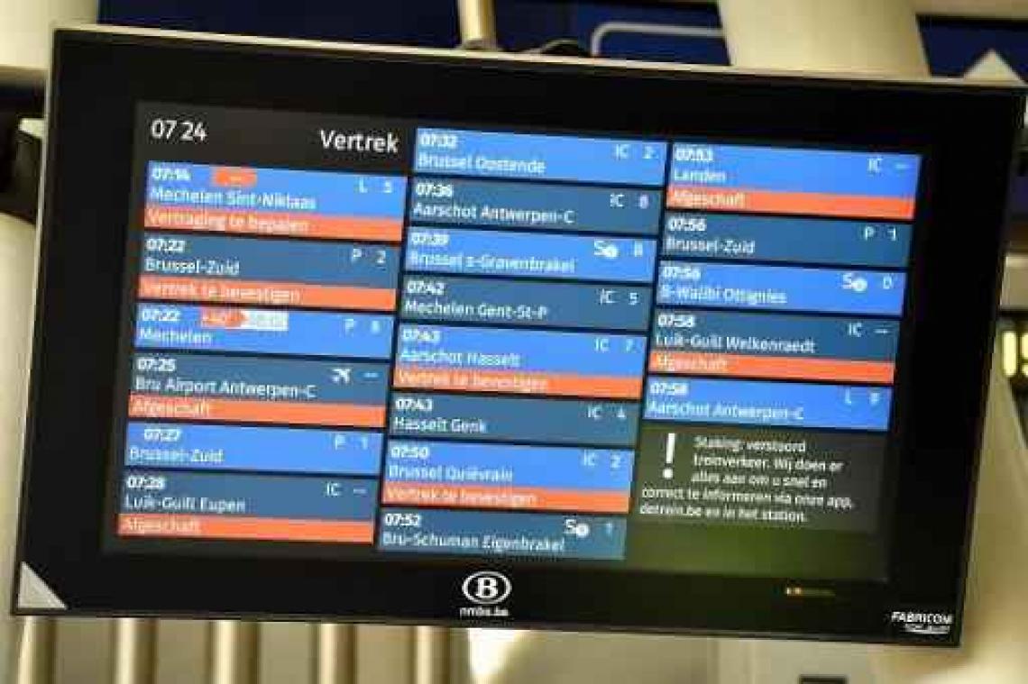 Stiptheid van de treinen vorig jaar opnieuw onder 90 procent gedaald