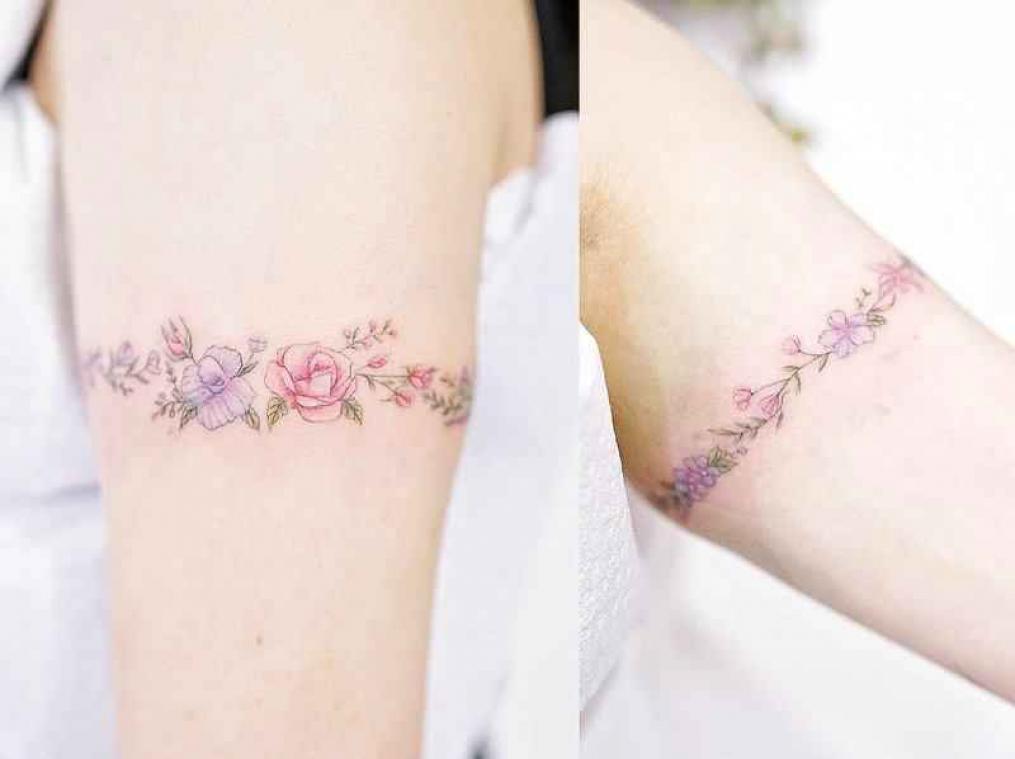 IN BEELD. Dromerige pasteltatoeages