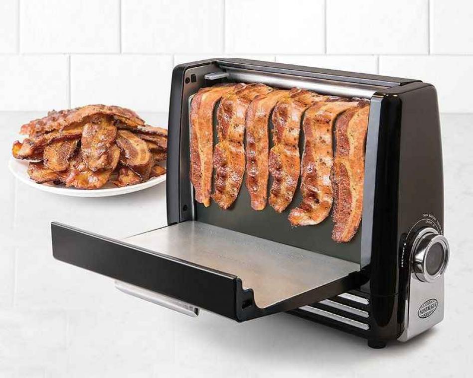Hebben! Er bestaat een toaster voor spek