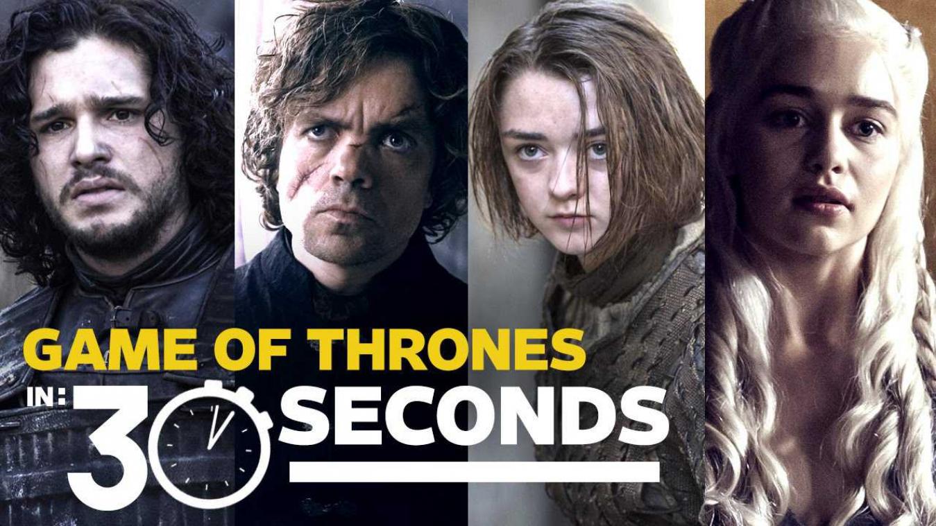 Kun jij Game of Thrones in 30 seconden samenvatten?