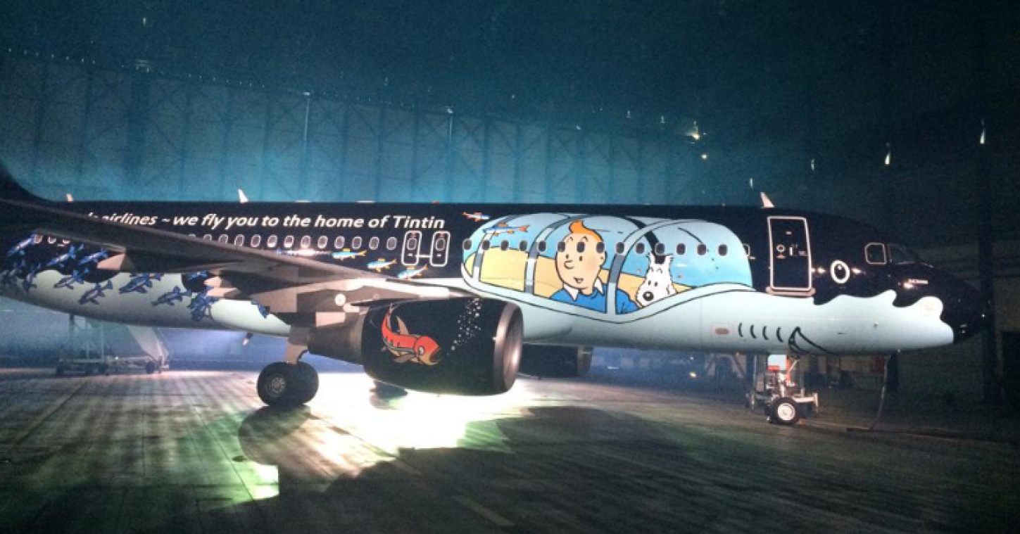 Brussels Airlines vliegt de komende jaren met Kuifje rond