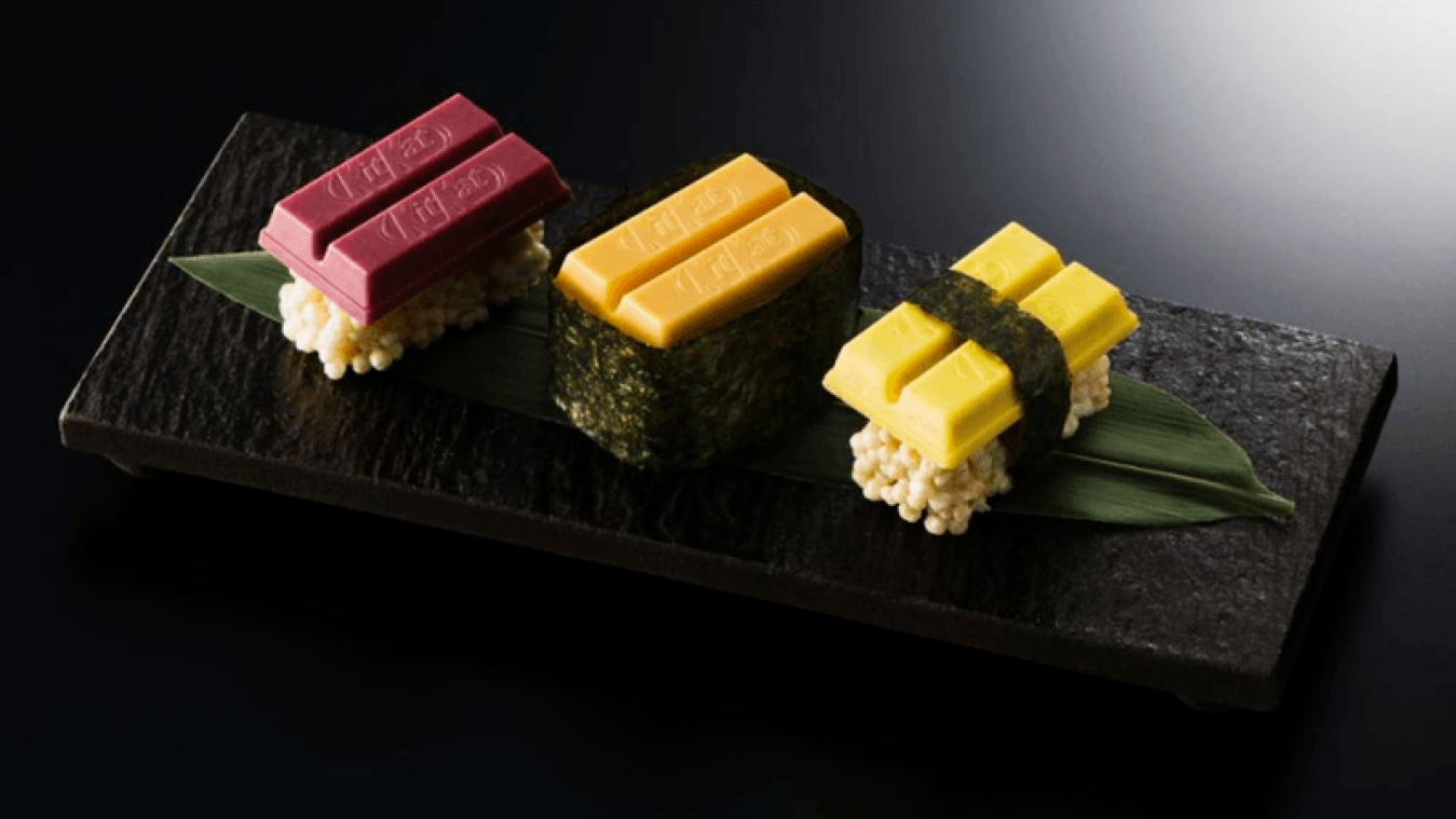 East meets West: KitKat à la sushi