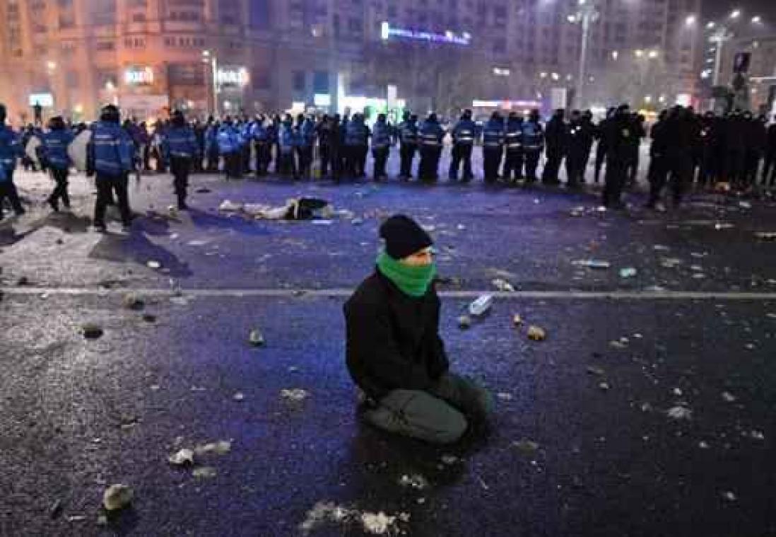 Tienduizenden mensen op straat in Roemenië tegen regering