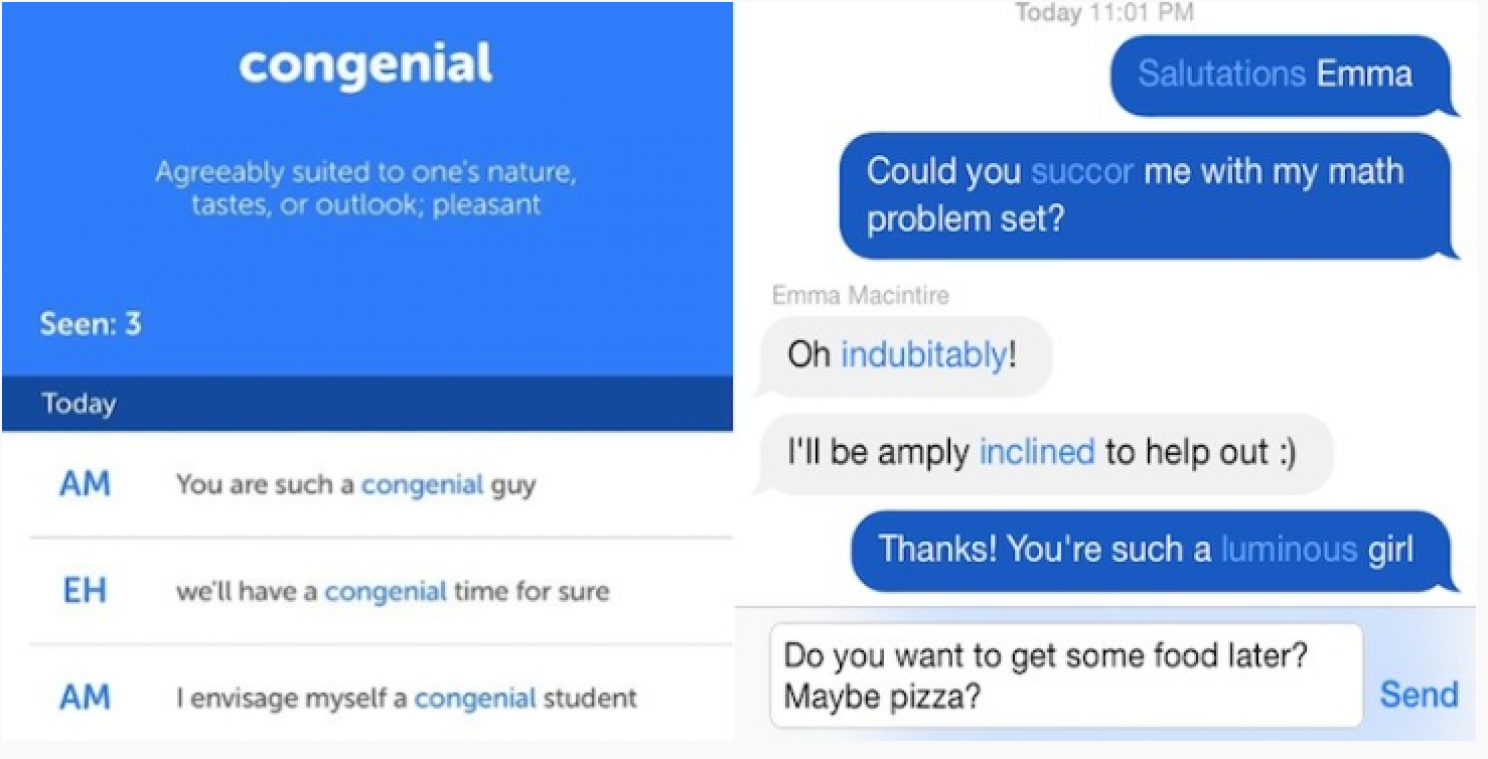 Deze app vervangt dagdagelijkse woorden in je sms'en met geleerde termen