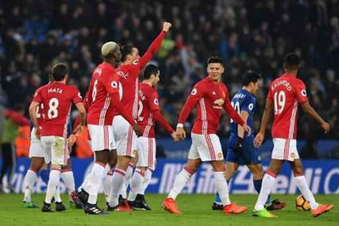 Belgen in het buitenland - Man Utd behoudt uitzicht op top vier na ruime zege bij Leicester