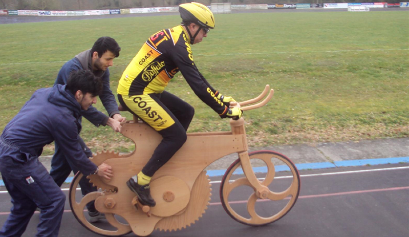 Belgische primeur: een fiets volledig uit hout maar hij rijdt perfect