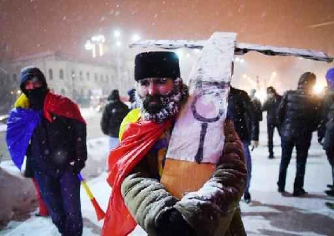 Opnieuw duizenden demonstranten op straat tegen Roemeense regering