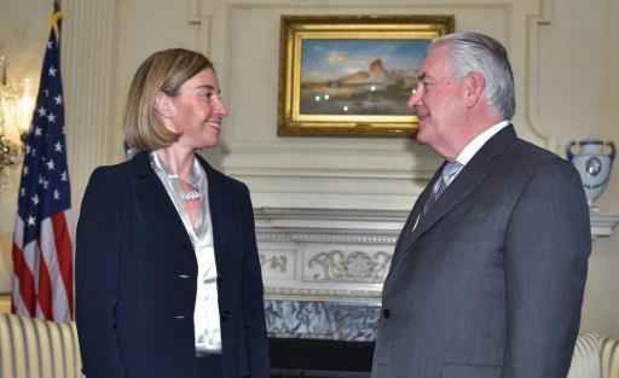 Mogherini vraagt Amerikaanse regering om zich niet te mengen in Europees beleid