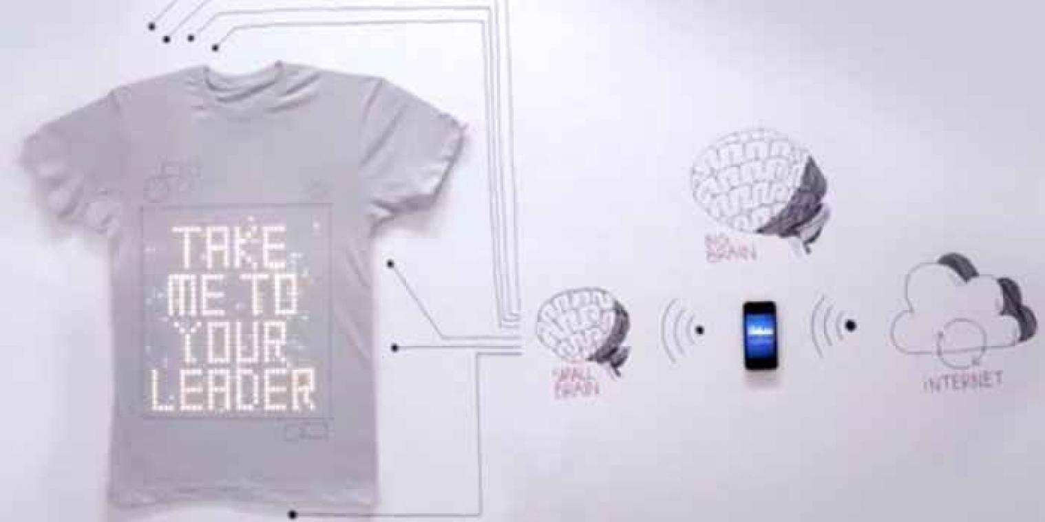 Het eerste programmeerbare T-shirt ter wereld