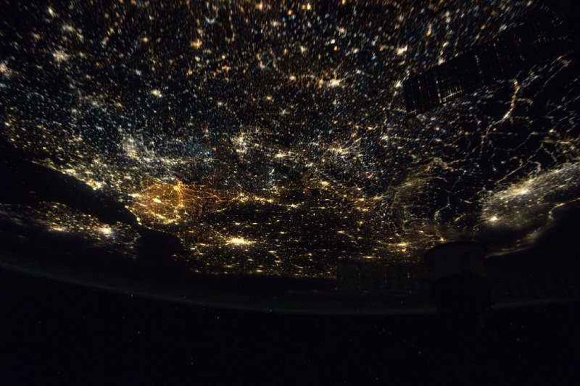 België schittert vanuit de ruimte