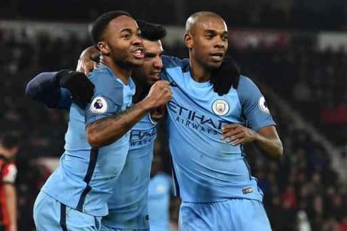 Belgen in het buitenland - Manchester City boekt vlotte zege in Bournemouth