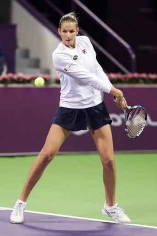 WTA Doha - Karolina Pliskova tegenover Caroline Wozniacki in finale