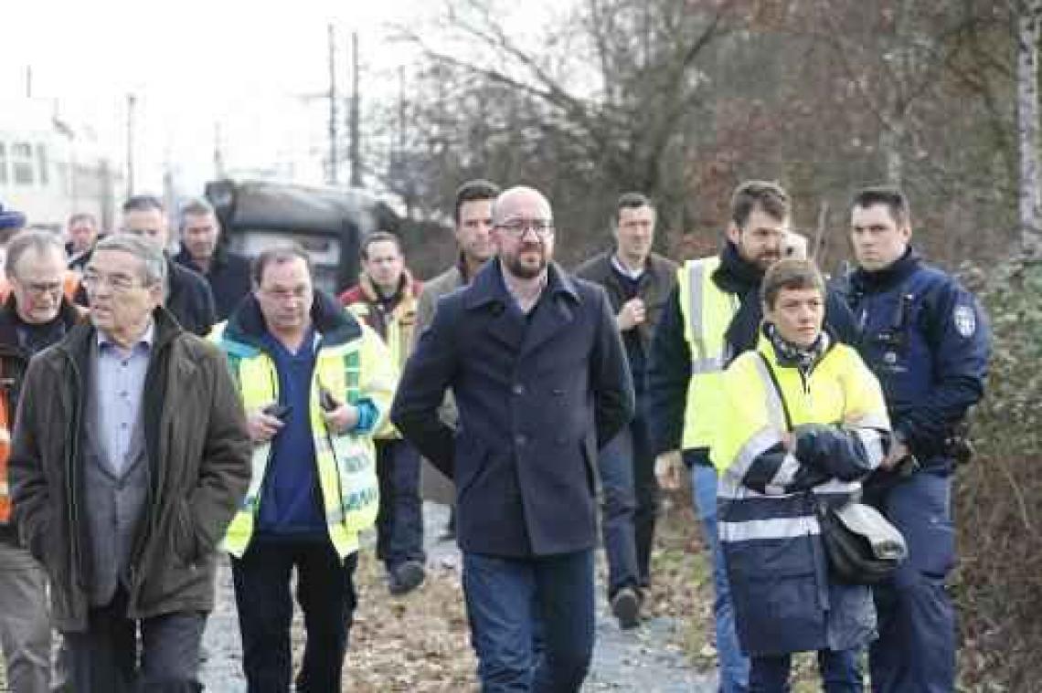 Charles Michel ter plaatse bij ontspoorde trein nabij Leuven
