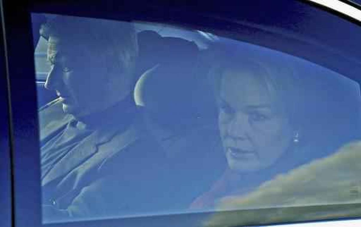 Koning Filip en koningin Mathilde op bezoek bij koningin Paola