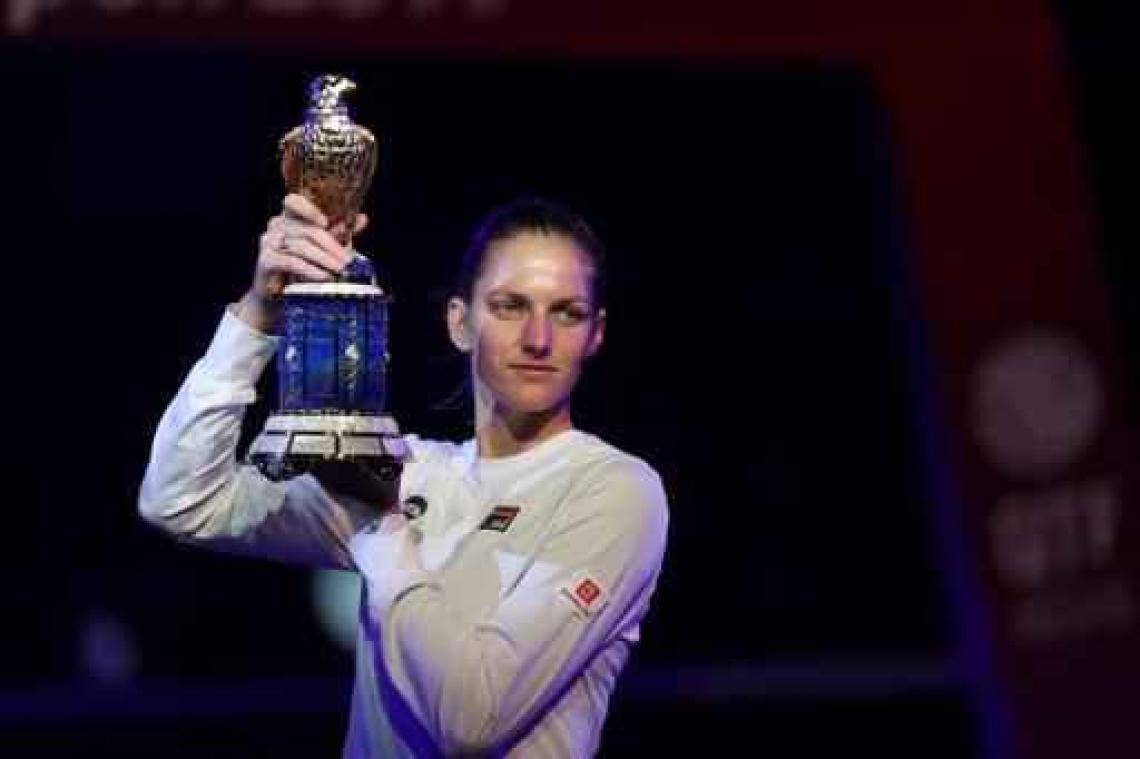 WTA Doha - Karolina Pliskova verslaat Caroline Wozniacki in finale