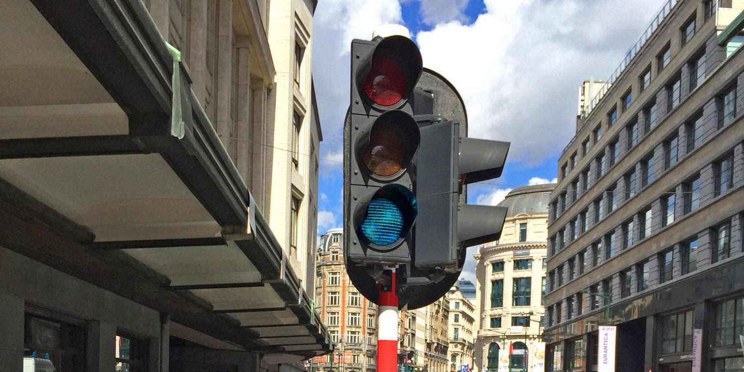 Groen verkeerslicht kleurt weldra blauw