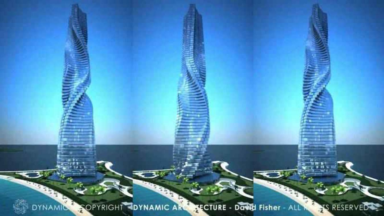 Dubai krijgt draaiende wolkenkrabber