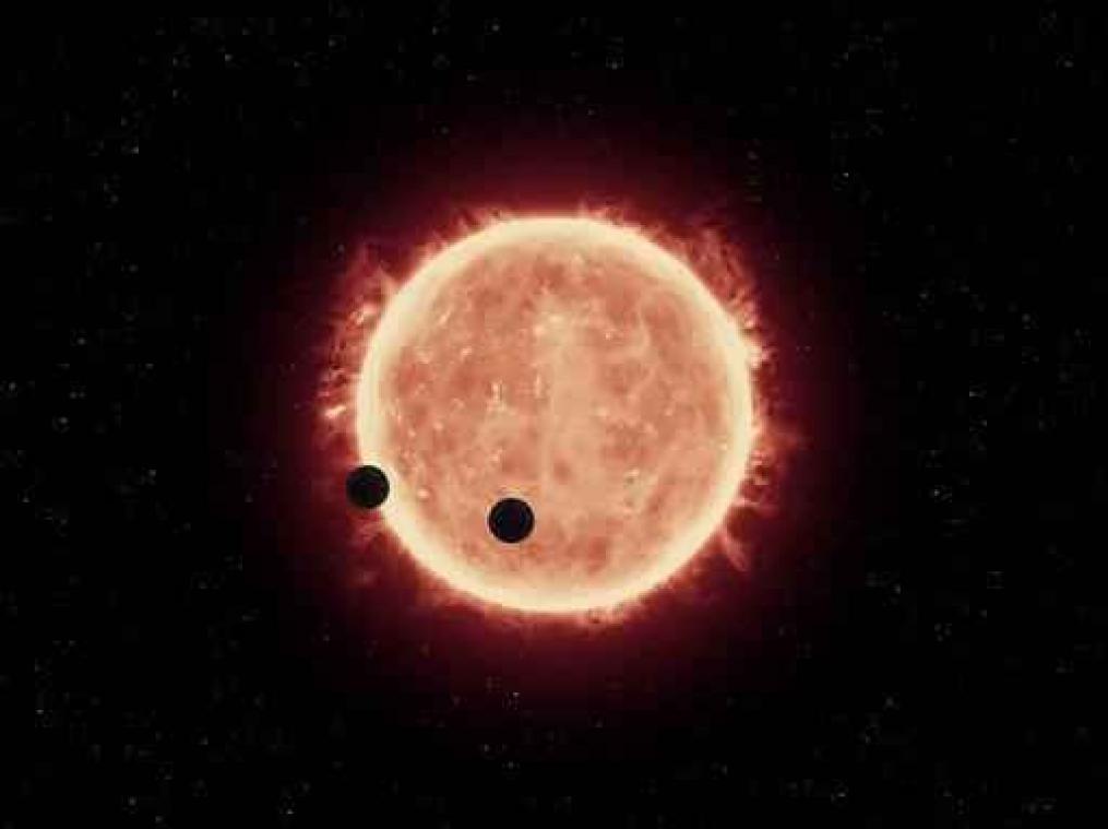 Luikse astronomen ontdekken vier op aarde lijkende exoplaneten rond dwergster Trappist-1