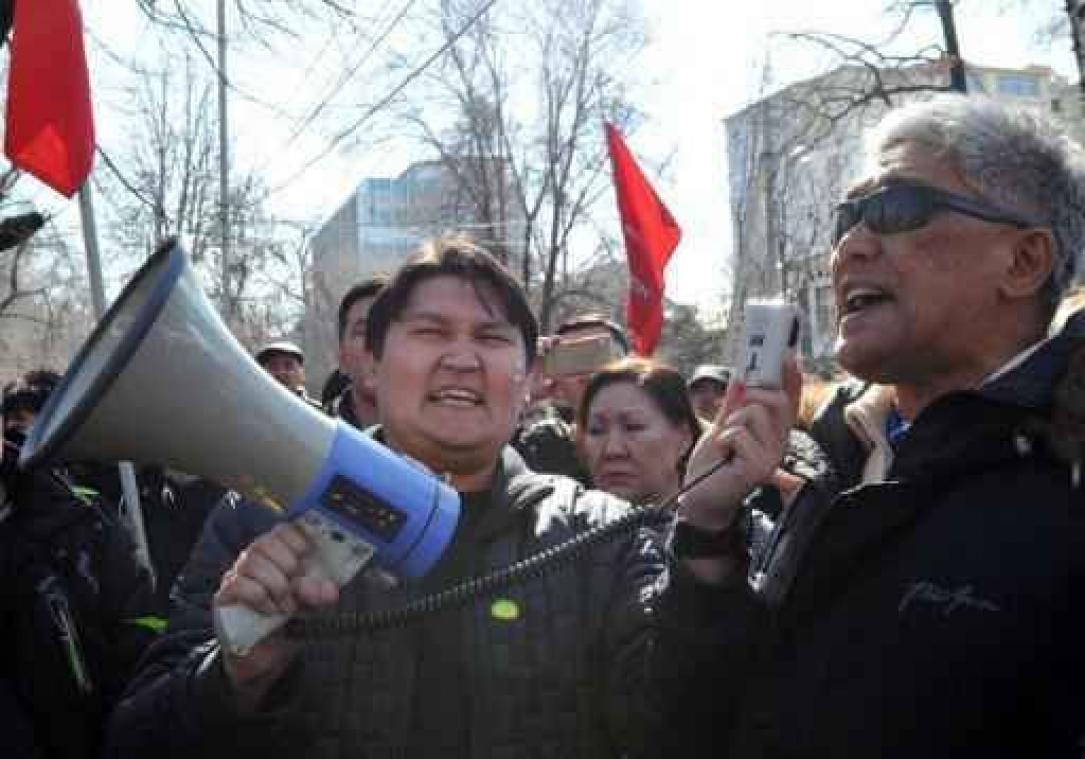 Straatprotesten in Kirgistan na arrestatie oppositieleider