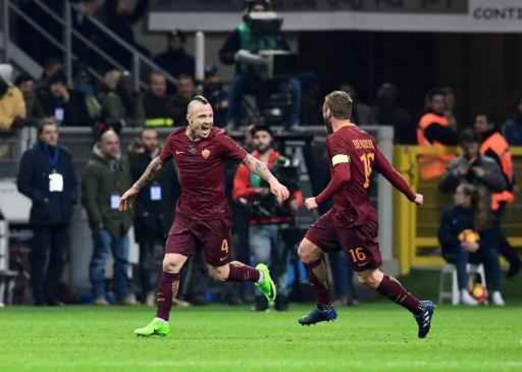 Belgen in het buitenland - Radja Nainggolan loodst AS Roma met twee weergaloze treffers voorbij Inter