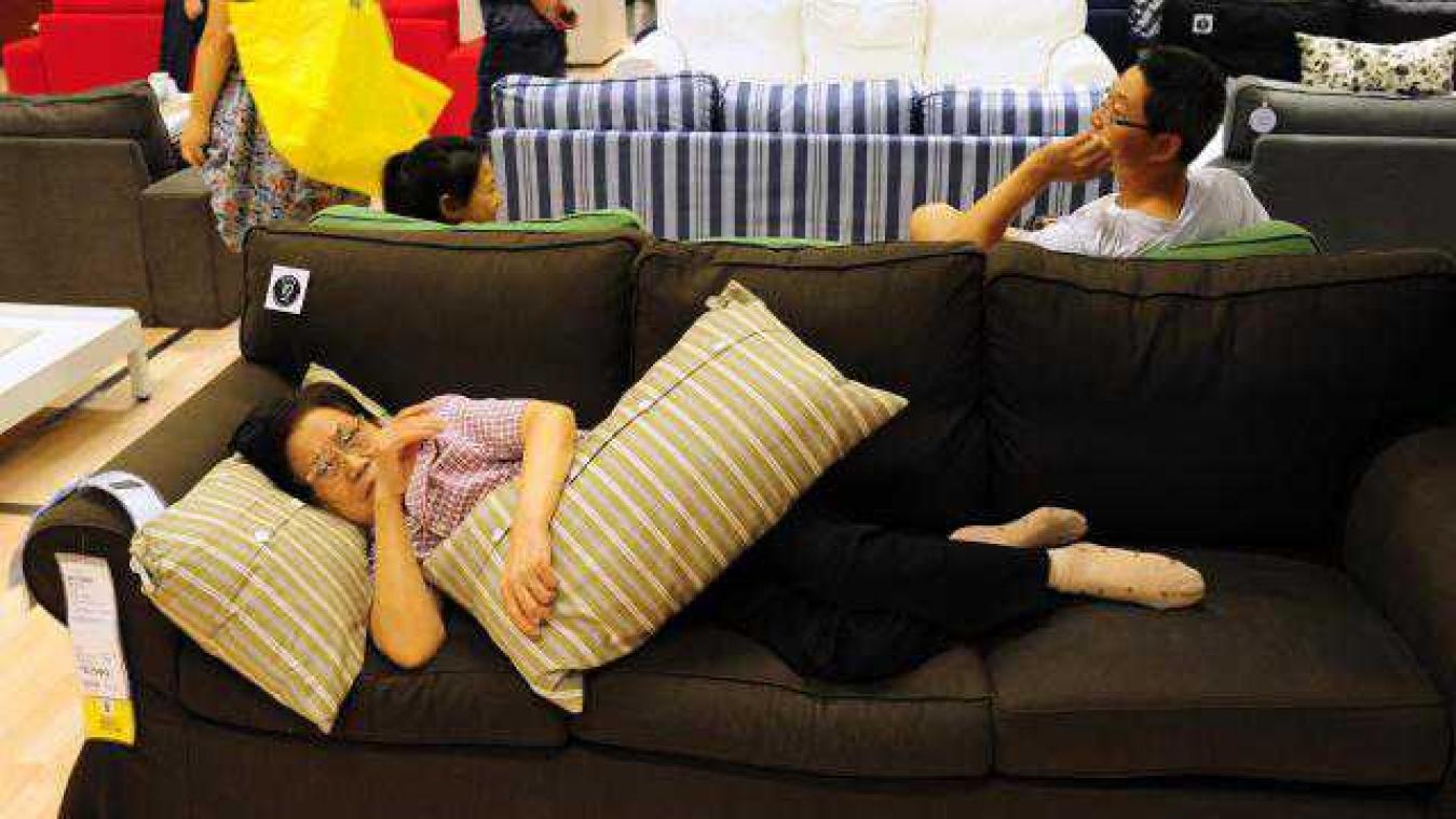Chinezen mogen niet meer slapen in IKEA-winkels