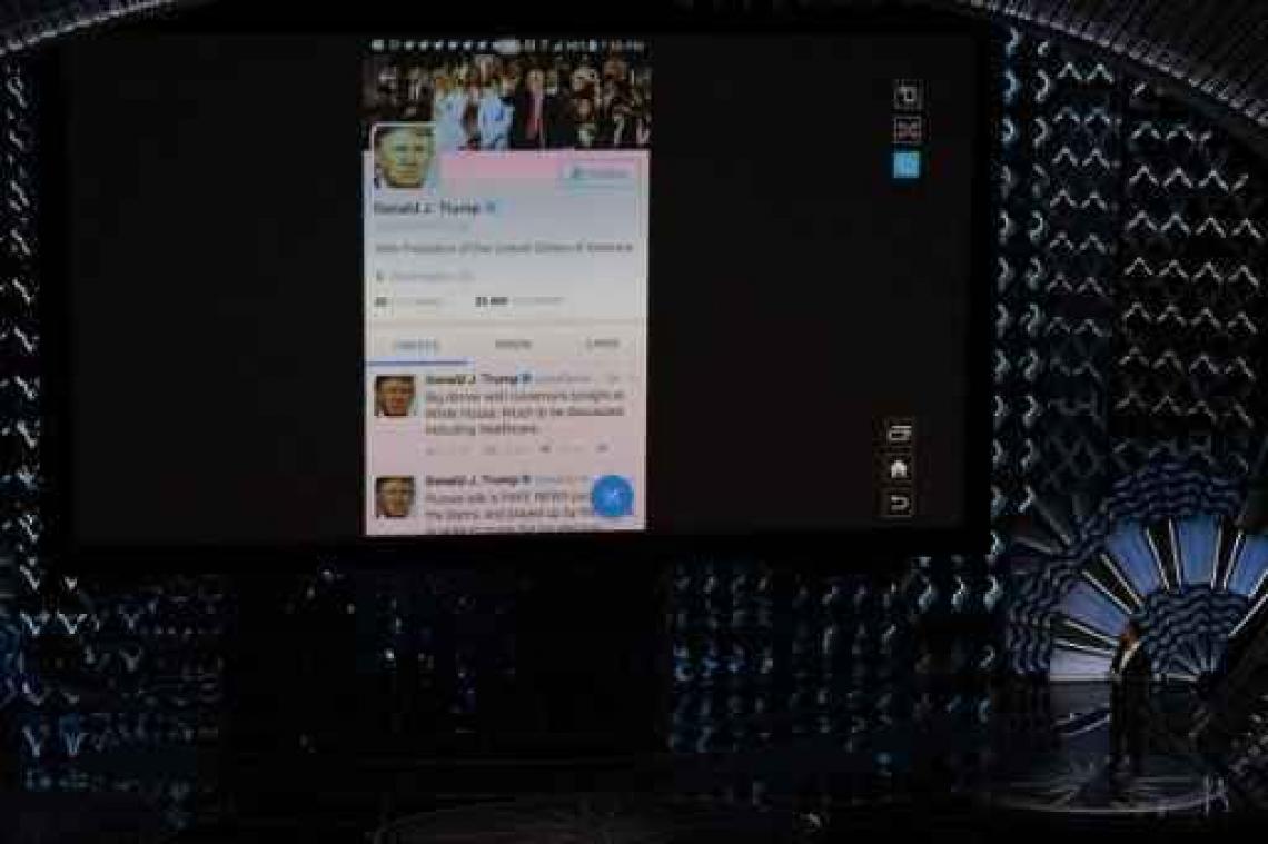Oscars - Jimmy Kimmel tweet tijdens ceremonie naar Donald Trump