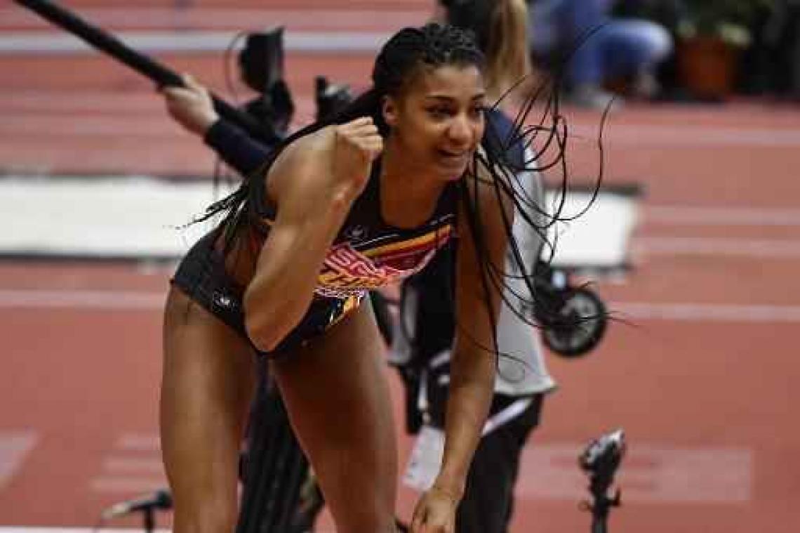 EK atletiek indoor - Thiam verstevigt leiderspositie met nieuw persoonlijk record in het hoogspringen
