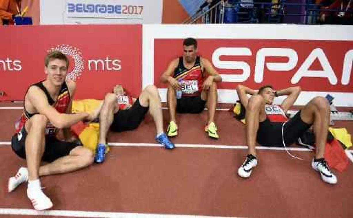 EK atletiek indoor - Belgian Tornados zijn tevreden met zilver