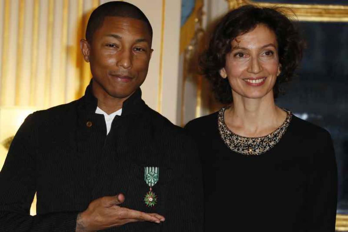 Pharrell Williams ontvangt Franse onderscheiding voor kunsten