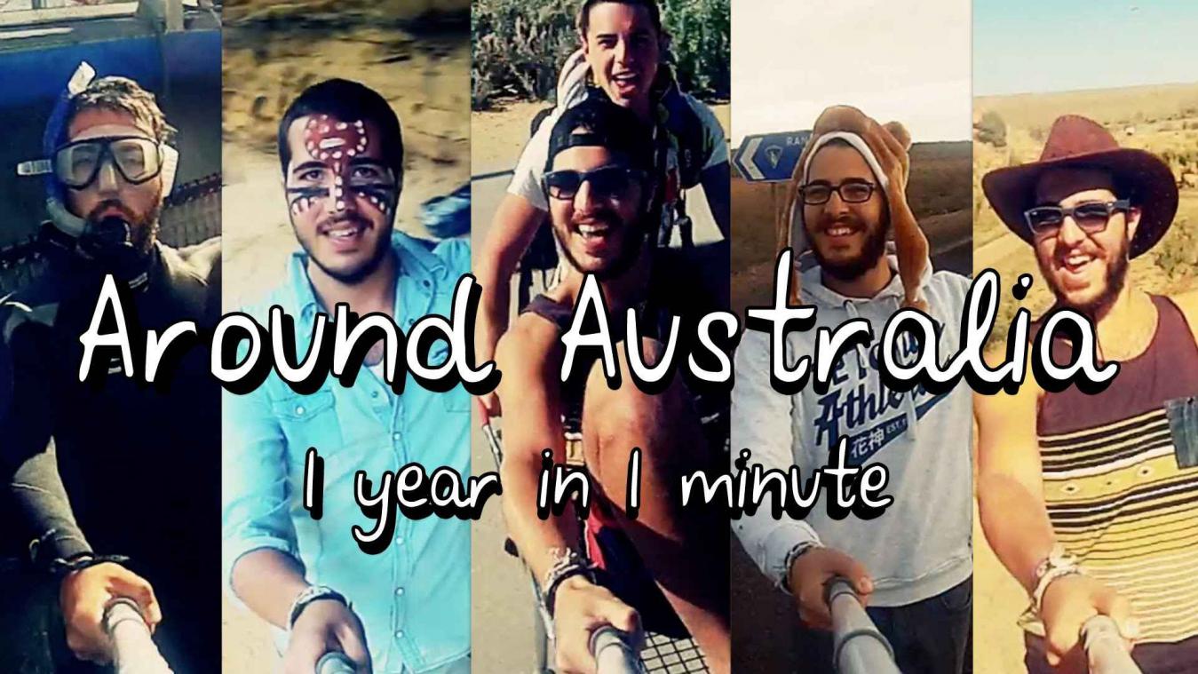 Doorkruis Australië in minder dan twee minuten