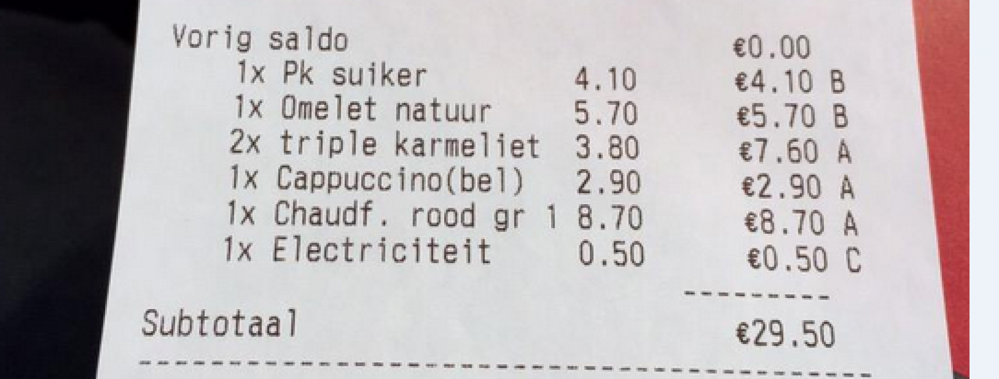«Ik was zo verbaasd toen ik de rekening zag»