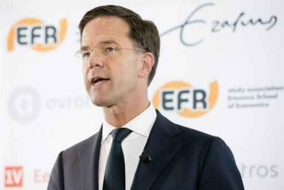 Rutte gaat "hysterische" Erdogan niet bellen