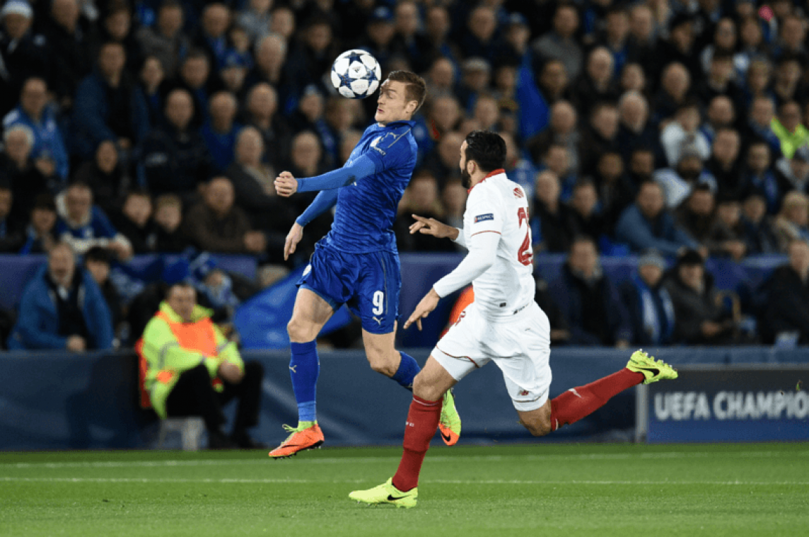 Gedreven Leicester schakelt onmachtig Sevilla uit