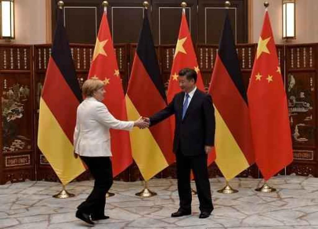 Merkel samen met China voor vrijhandel