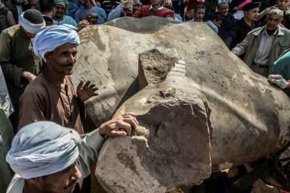 Opgegraven faraobeeld dan toch niet van Ramses II