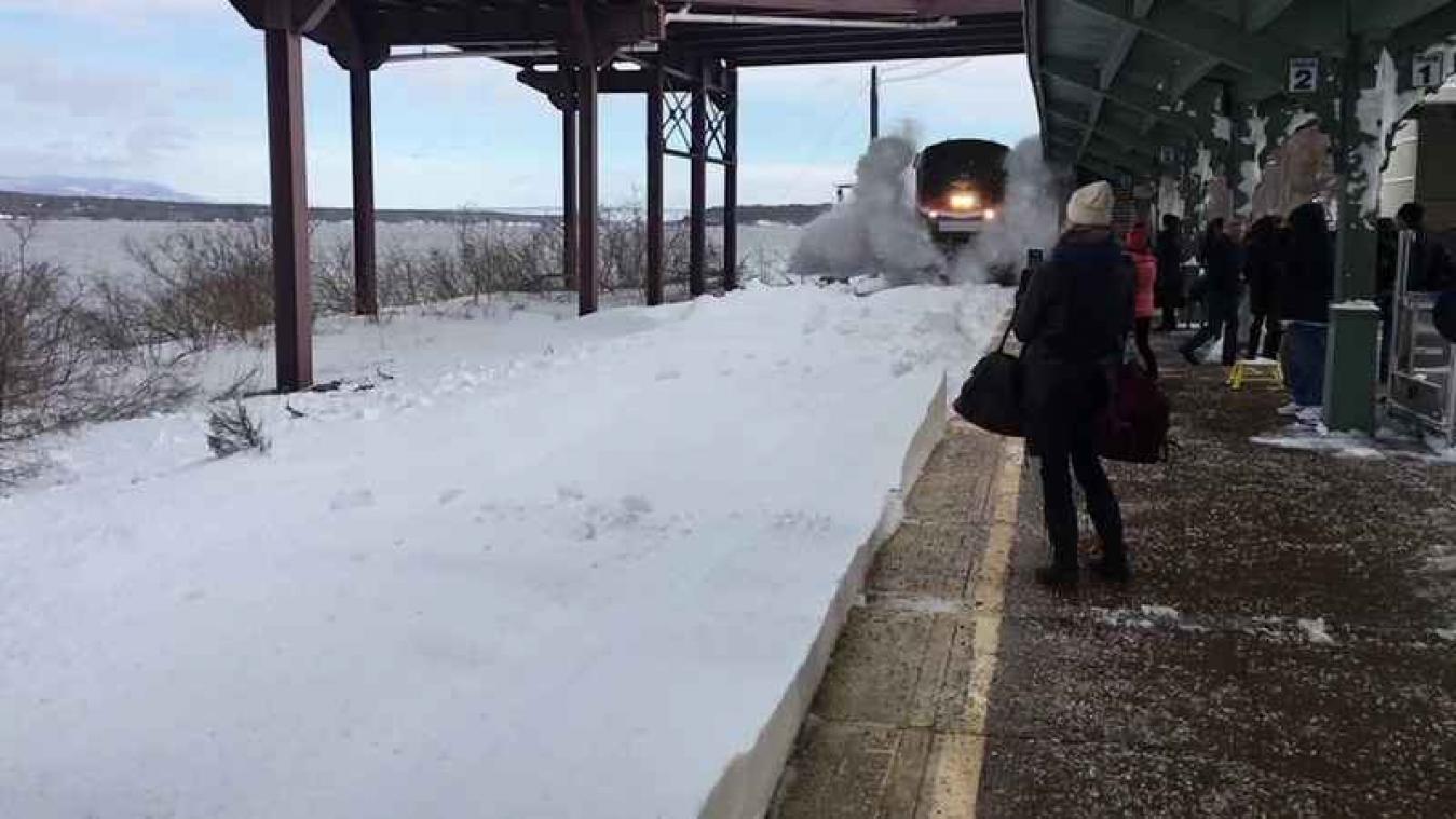 Aanstormende trein veroorzaakt lawine richting pendelaars