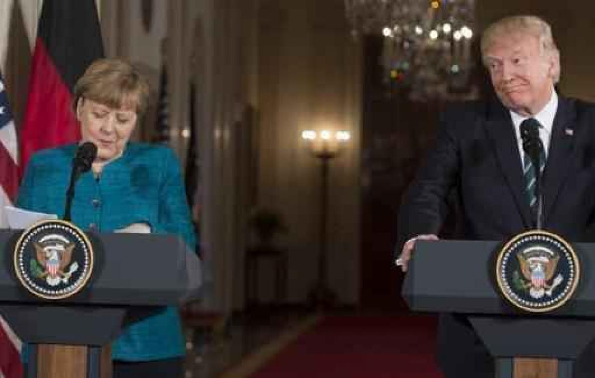 Trump vindt dat Duitsland "enorm veel geld" schuldig is aan VS voor veiligheid