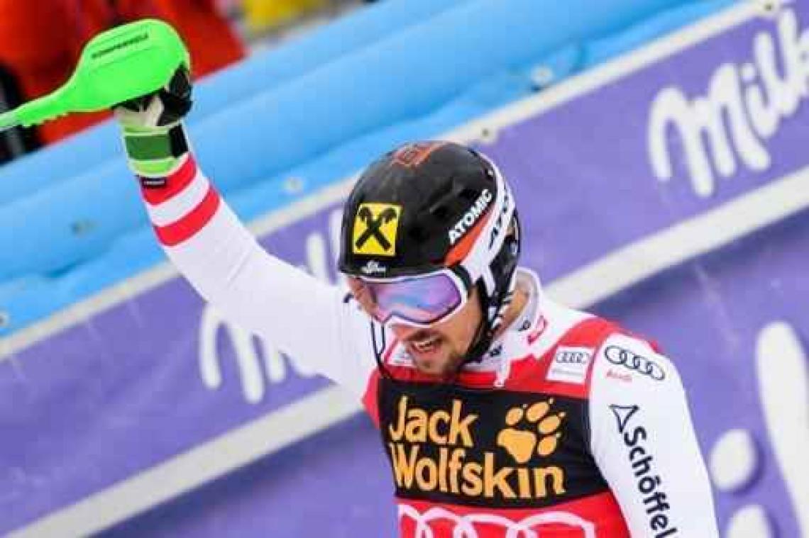 WB alpijnse ski - Hirscher is de beste in laatste reuzenslalom
