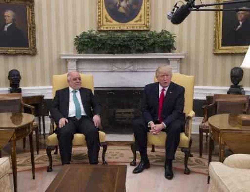 Trump bevestigt aan Iraakse premier dat hij vastberaden is om IS te verslaan