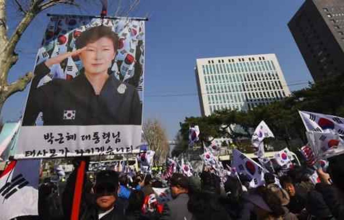 Zuid-Koreaanse ex-presidente ondervraagd door parket