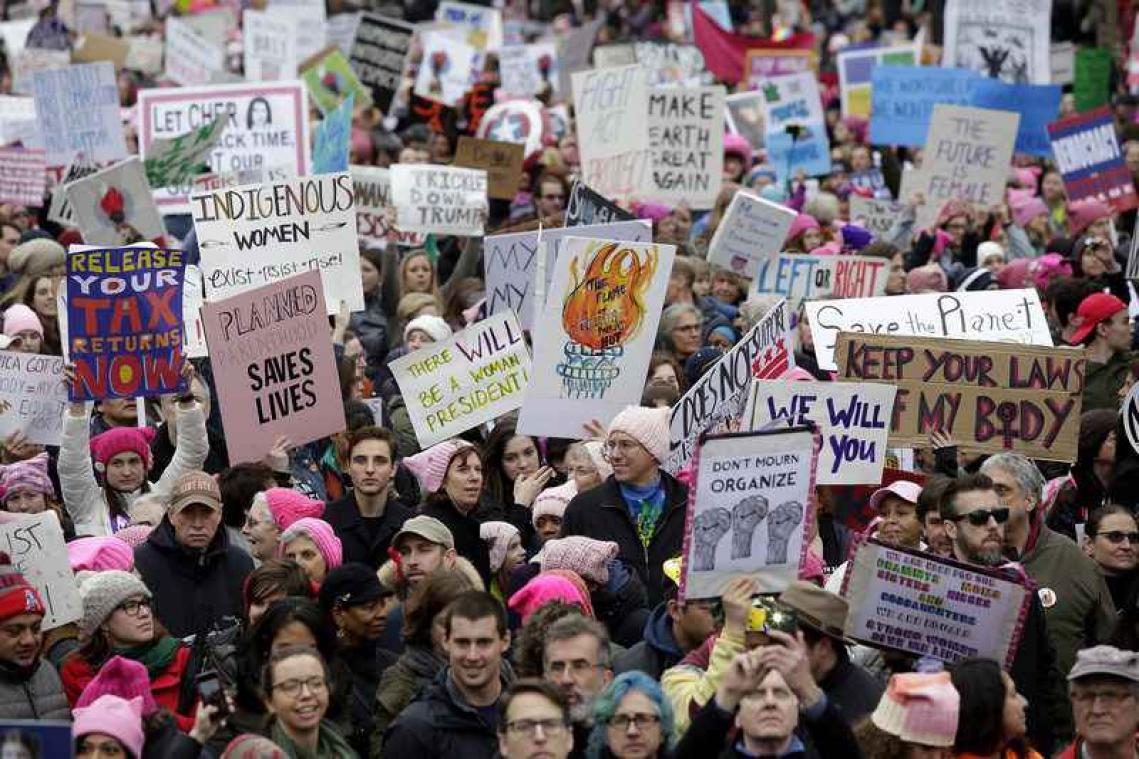 Scherpe stijging in verkoop knutselspullen door protesten tegen Trump
