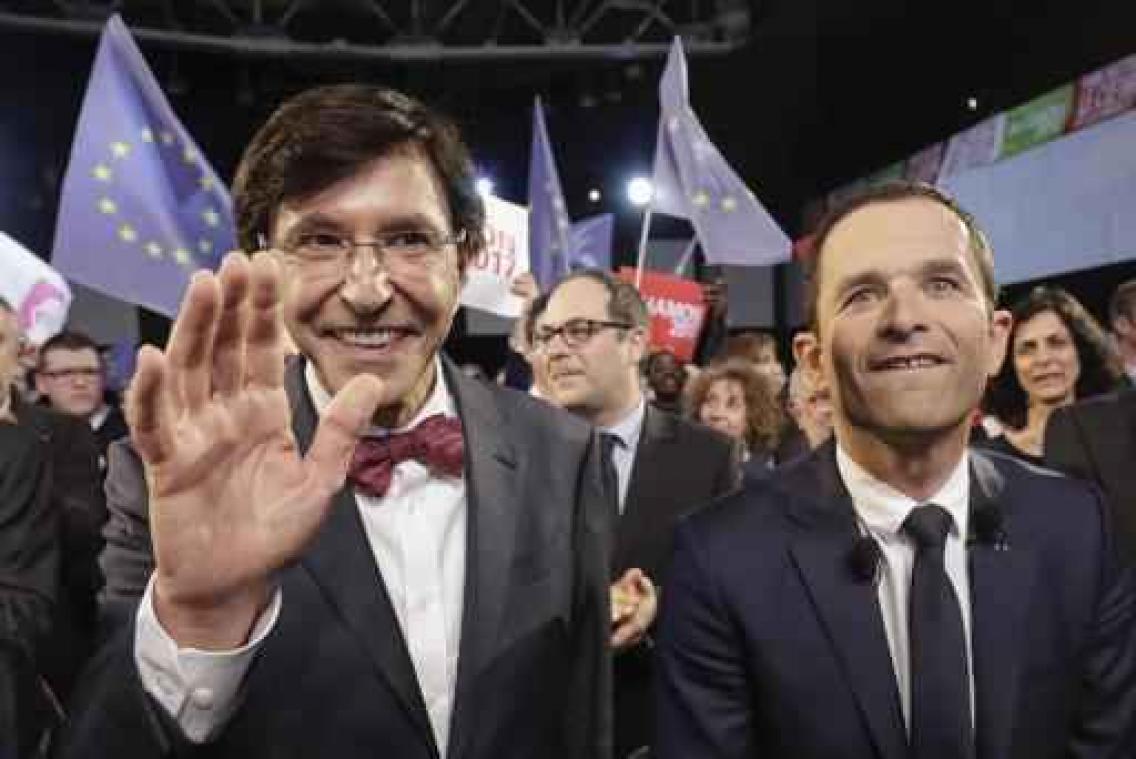 Drieduizend mensen luisteren naar Franse presidentskandidaat Benoît Hamon