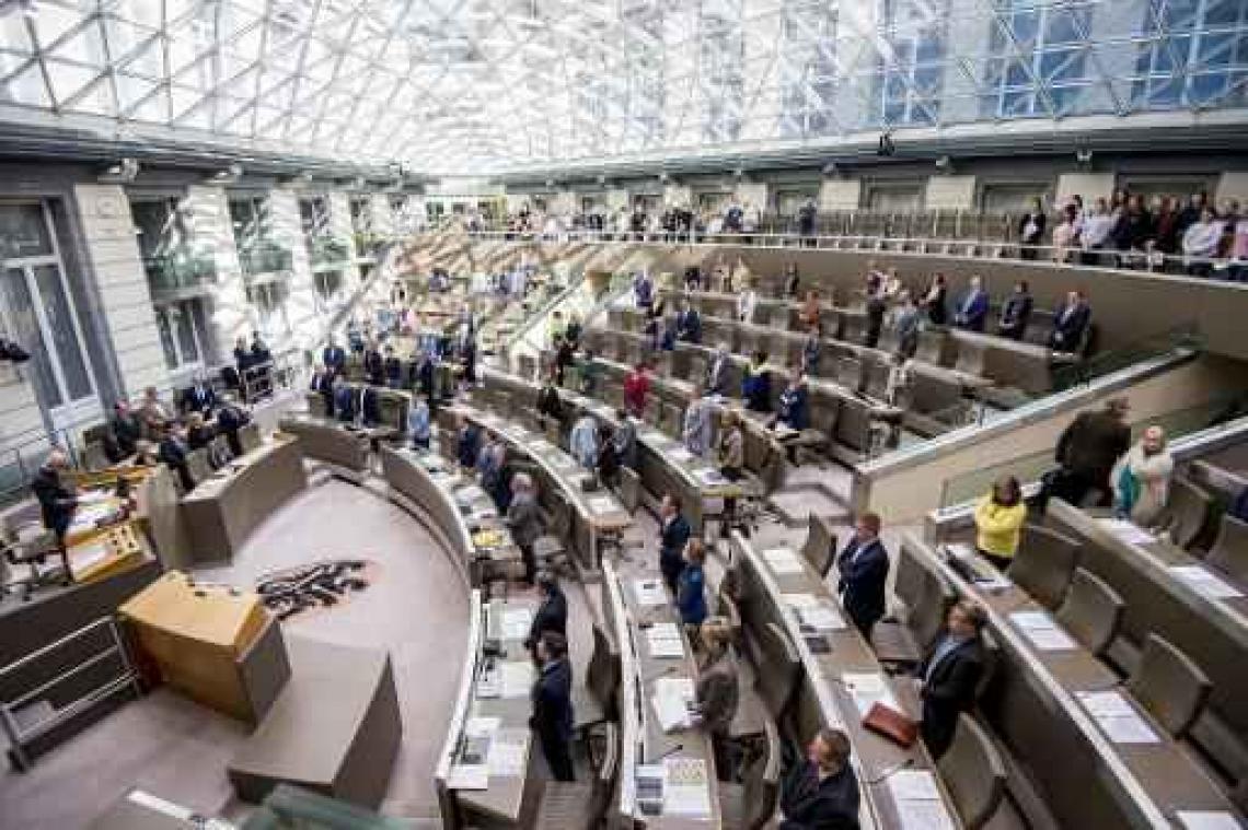 Minuut stilte in het Vlaams Parlement
