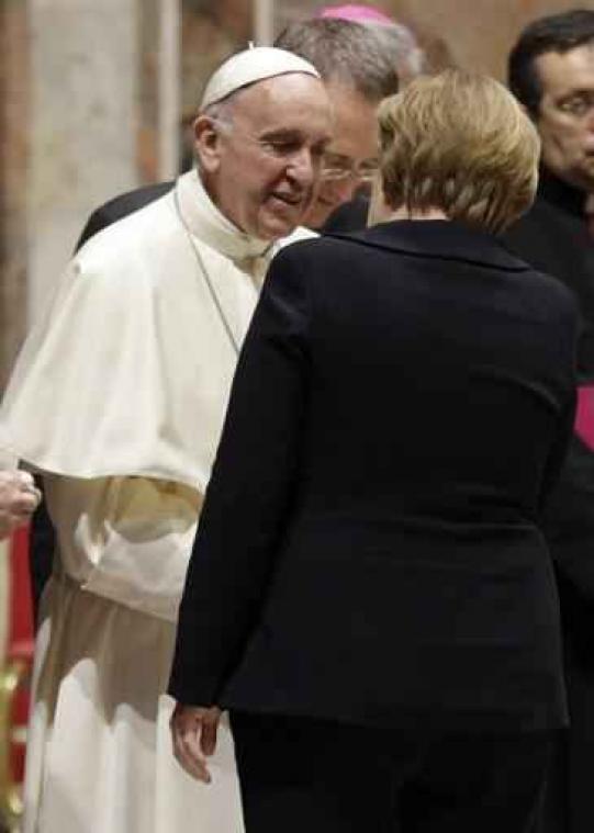 60 jaar Verdrag van Rome - Europese leiders op audiëntie bij paus Franciscus