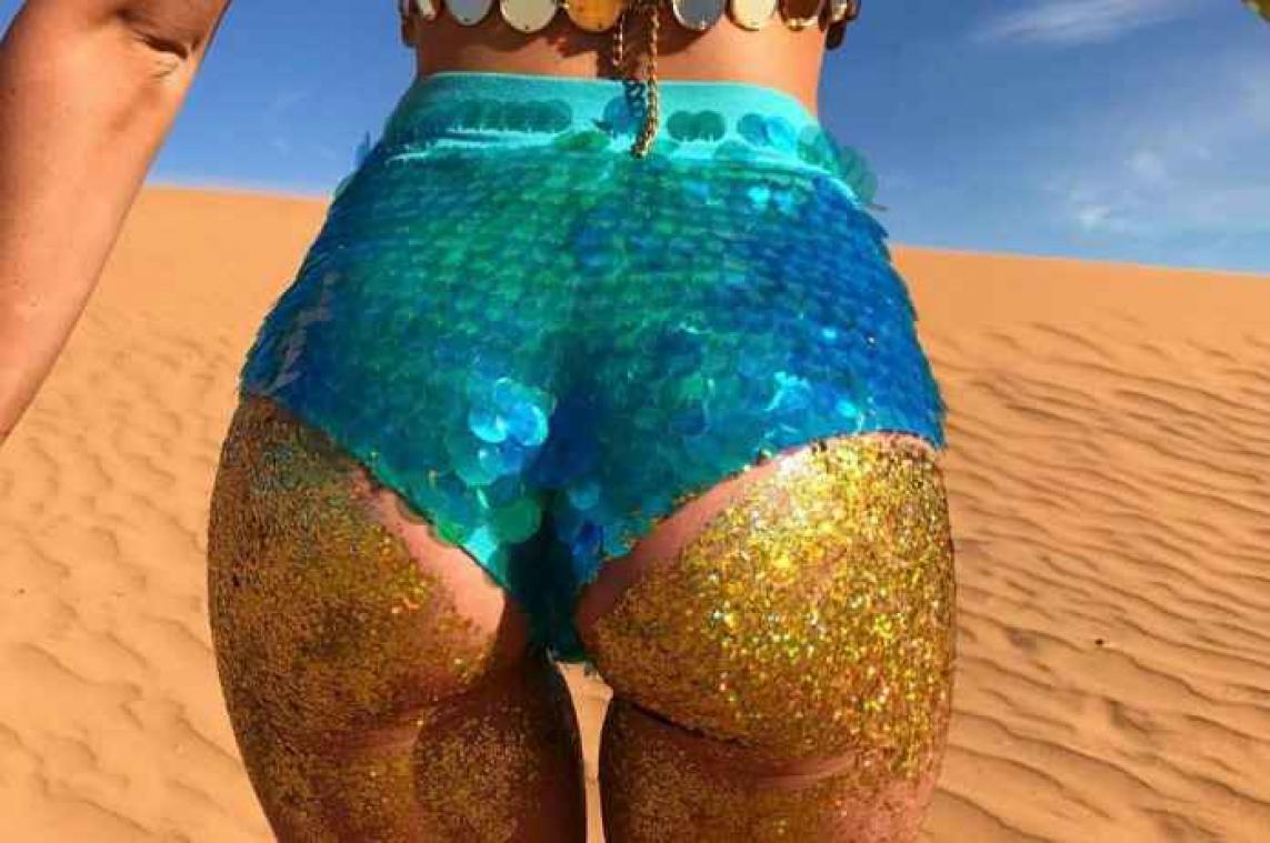 Een achterwerk vol glitters is nieuwste rage