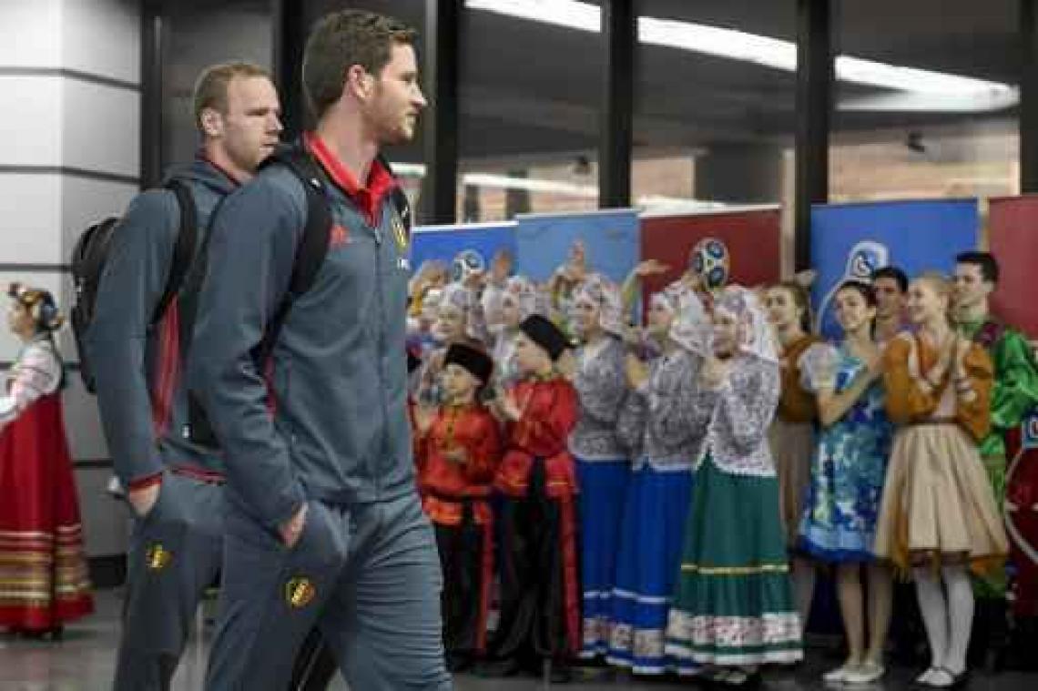 Rode Duivels krijgen traditionele verwelkoming in Sotsji