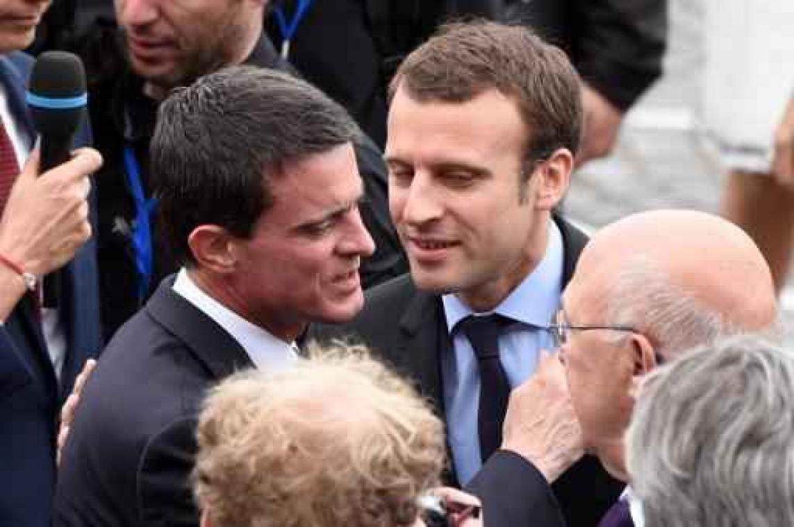 Socialistische ex-premier Valls stemt voor onafhankelijke kandidaat Macron
