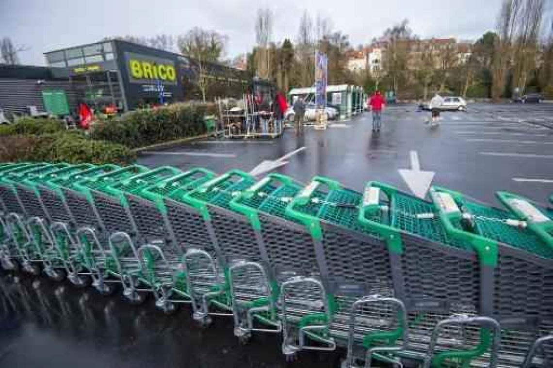 Meeste Brico's in Brussel en Wallonië dicht door staking